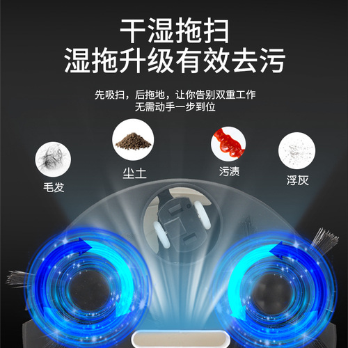 Smart Home Robot Vacuum Gift USB Charging 3-in-1 Vacuum Cleaner