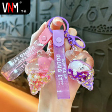 创意入油海洋动物小海螺钥匙扣可爱包包挂件汽车钥匙链小礼品批发
