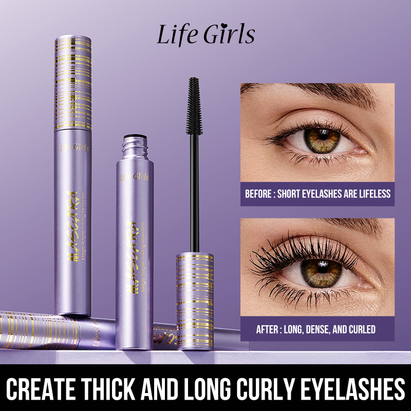 Magic Purple Tubing Mascara, máscara de tubo rojo púrpura, máscara de belleza transfronteriza, maquillaje de belleza de Romeo