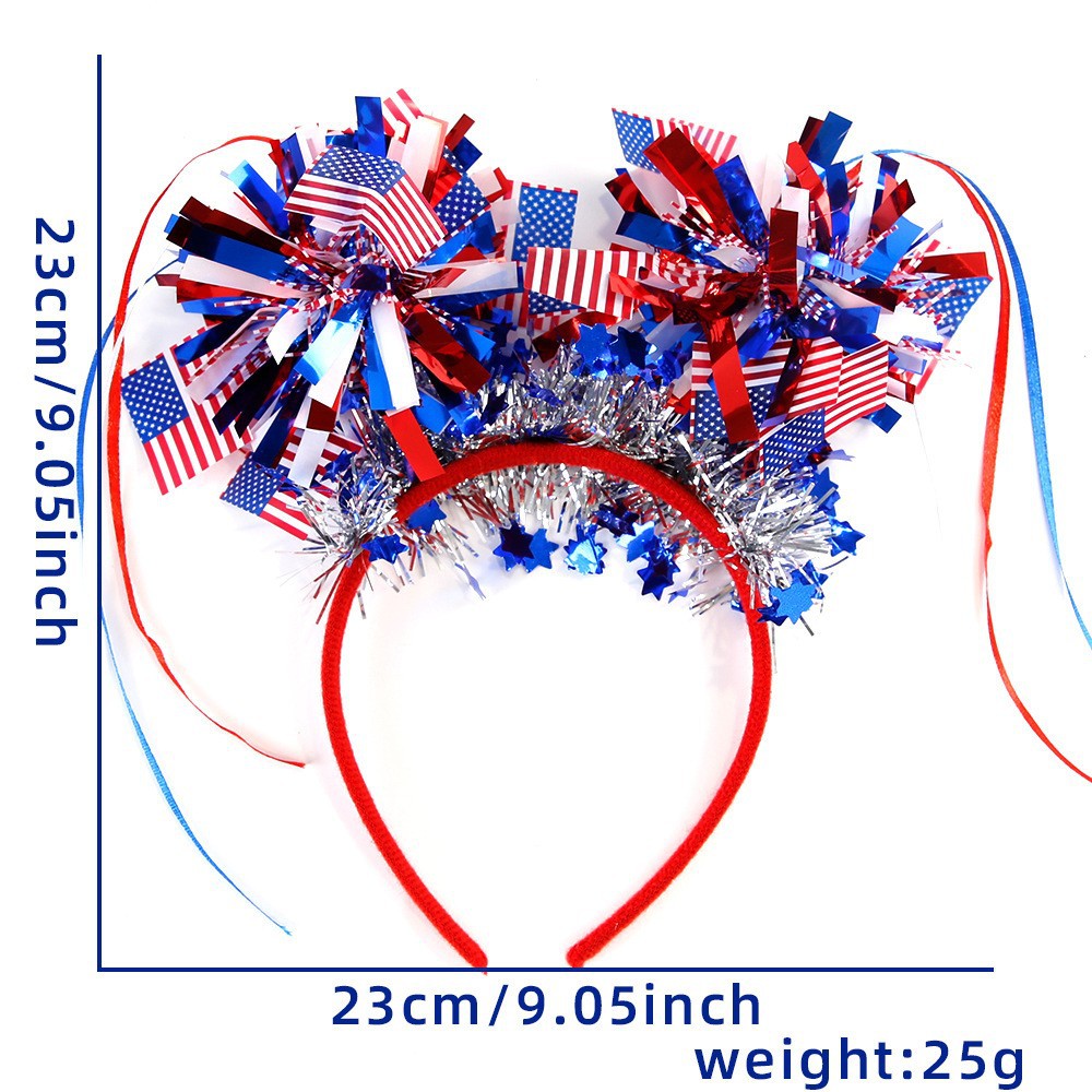 Estados Unidos, Canadá, México, decoraciones de la Copa del Mundo, fanáticos estadounidenses, bandas de pelo, porristas de fútbol, cheerleaders, bandera de Estados Unidos, cabeza