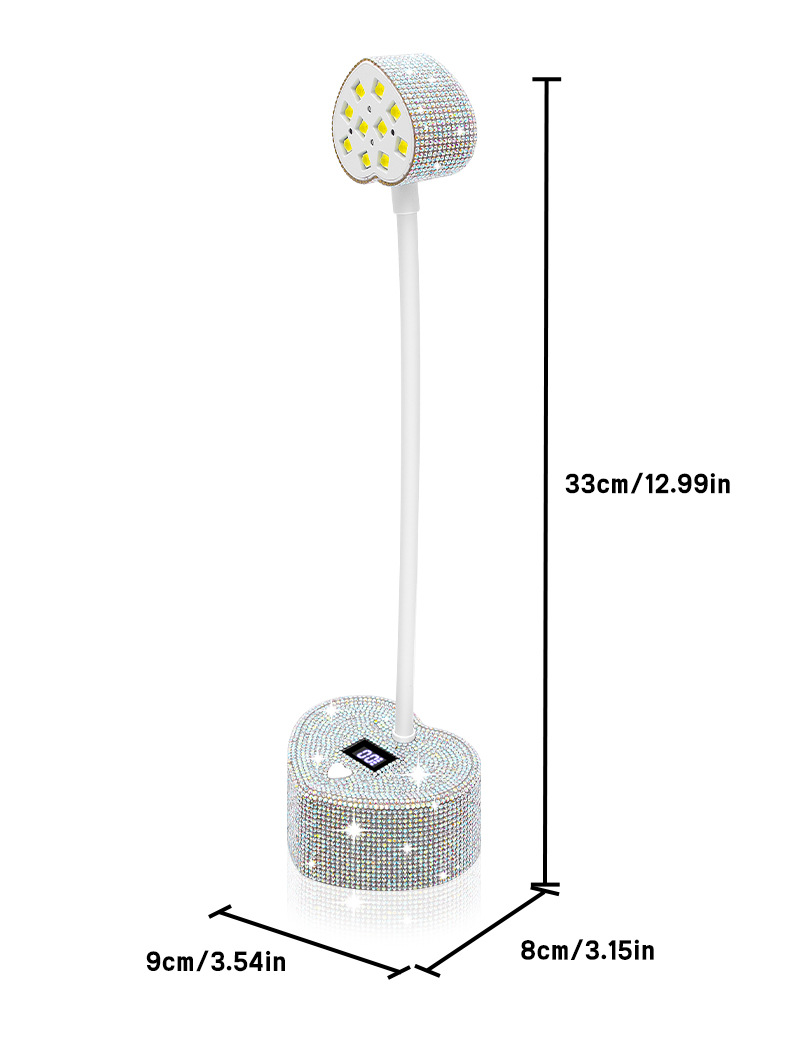 New Full Diamond Desktop Manicure Lamp Fast Gel Drying UV Lamp Smart Sensor 30W Manicure Phototherapy Curing Lamp BY20