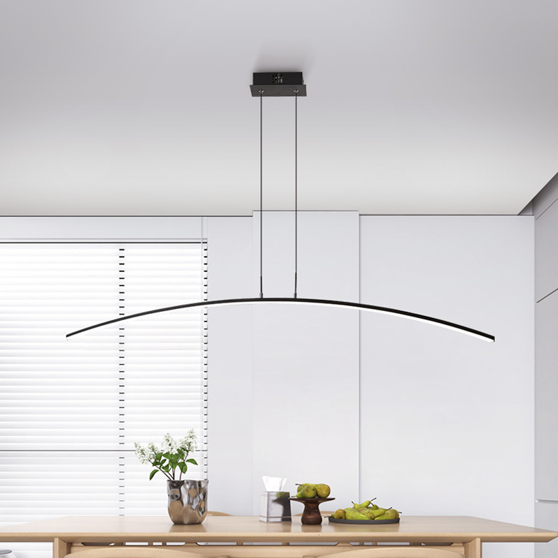 Linear Pendant Light from Zhongshan Factory, Modern Minimalist Long Strip Design, Exclusively for Shopee, Suitable for Office and Homestay Led Dining Pendant Light