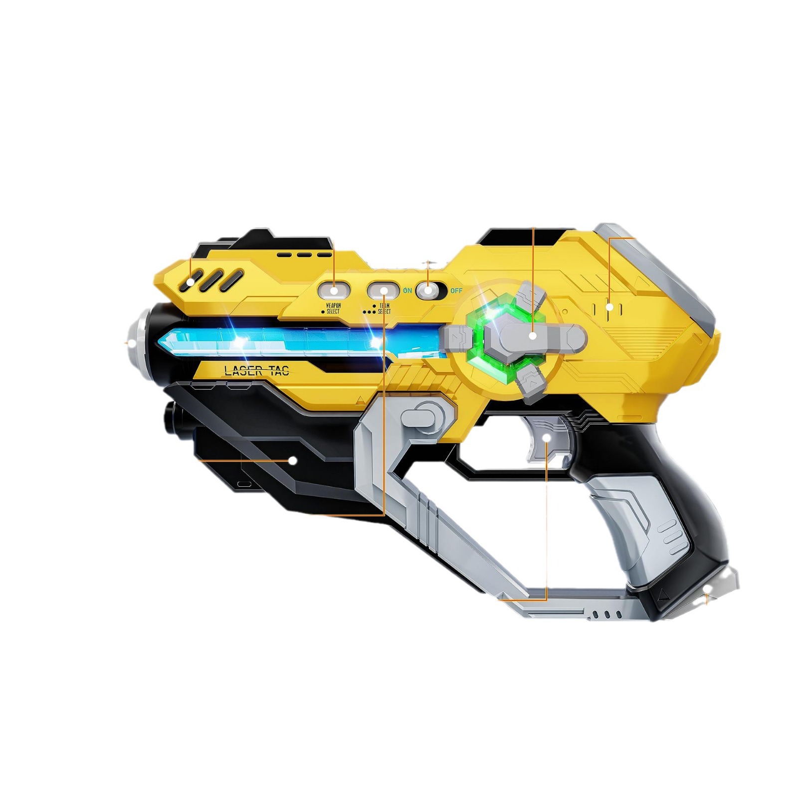 Transfronterizo Amazon Venta caliente fábrica al por mayor pistola láser al aire libre pantalla LED chaleco infrarrojo traje de pistola de batalla