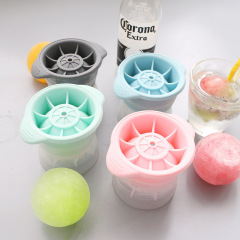 Creative single-hole whiskey round large ice ball, quick-frozen and easy to release ice ball mold, silicone ice tray mold