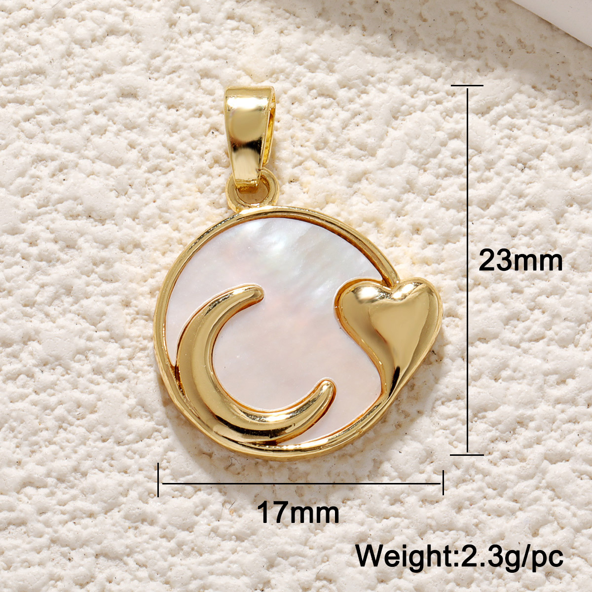 DIY Jewelry Accessories Classification 1 Piece 15 * 20mm Copper Zircon Heart Shape Pendant