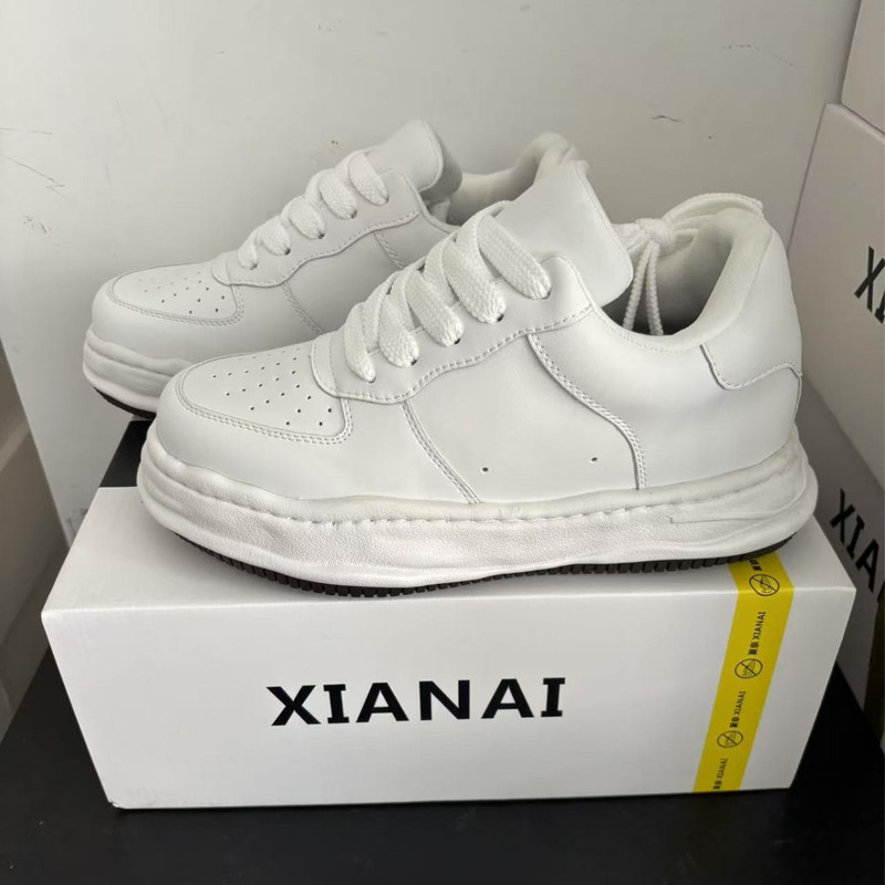 2026 Winter New Model 7cm Invisible Height-Increasing Air Force Foam Dissolving Shoes Men's Casual Versatile Sneakers Couple Shoes