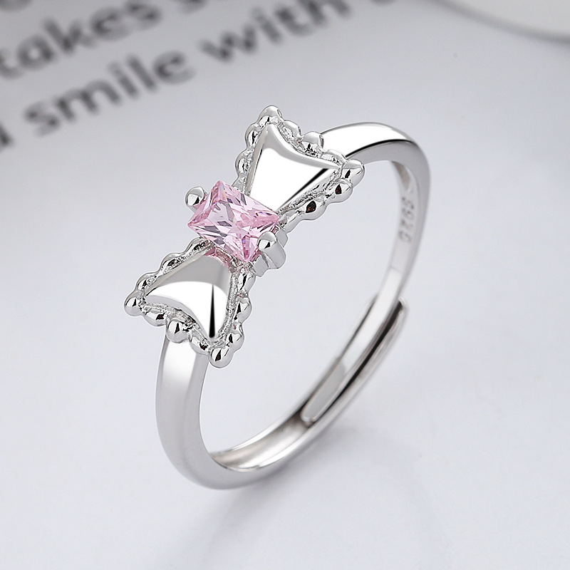 Brand cute one size ring with bow