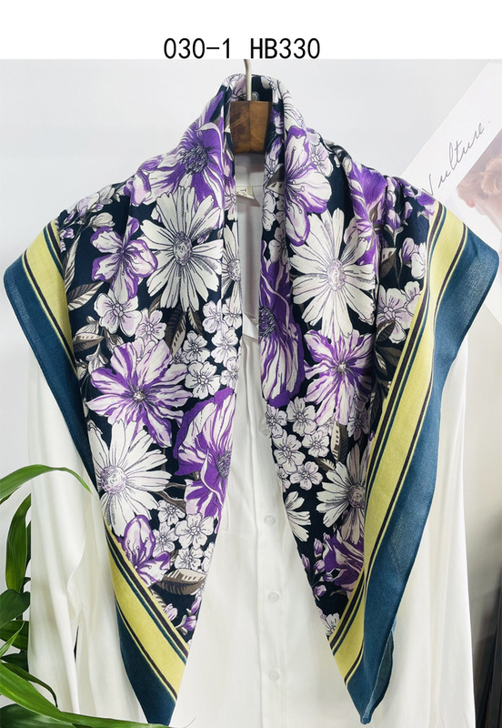 新しい女性のレトロなプリントの綿の麻の装飾のシルクのスカーフの春と秋のマフラーの腰の果実の花の90の大きい方のタオルの保温のマフラーの卸売り|undefined