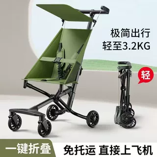 跨境贸易儿童遛娃口袋车宝宝轻便推车折叠遛娃车布袋户外遛娃大轮