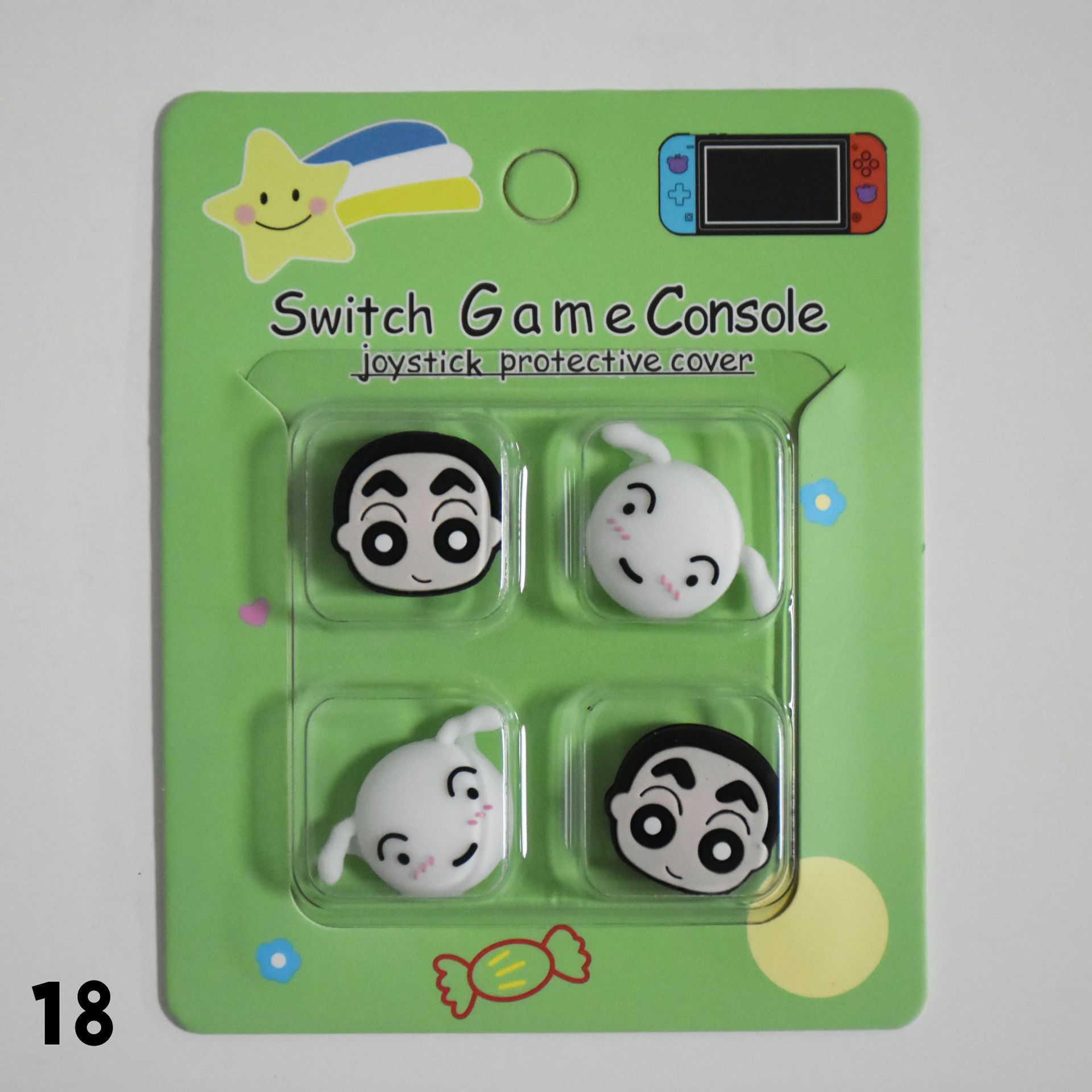 Tapa basculante de silicona de Nintendo Switch de dibujos animados NS Lite tapa basculante tapa protectora mango tapa protectora basculante