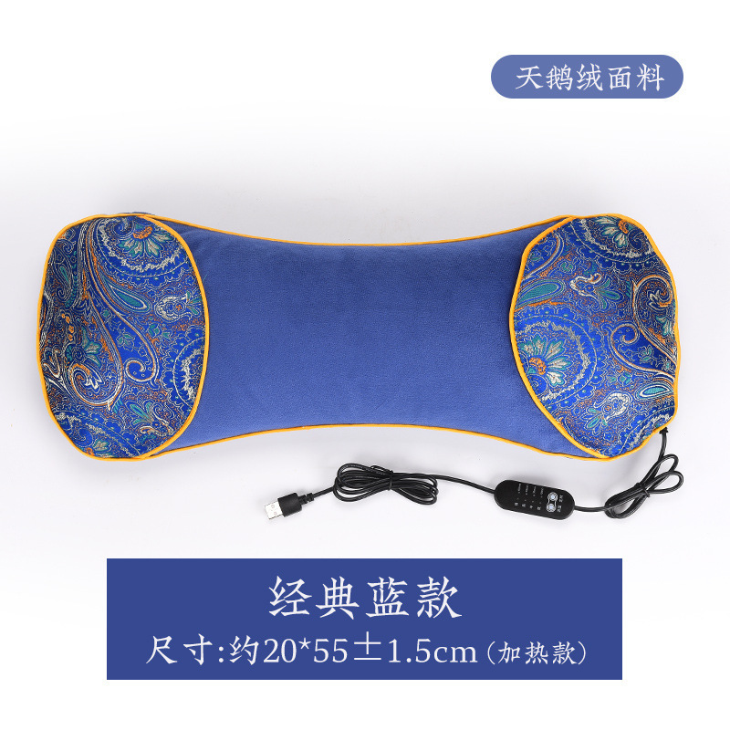 almohada de columna cervical de calentamiento eléctrico moxibustión almohada de hueso de compresión caliente almohada especial para dormir auxiliar otoño invierno