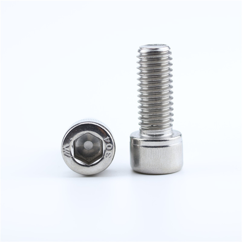 304ステンレス鋼六角穴付きネジカップヘッドDIN912円筒頭精密M1.4M1.6M2M2.5M3M4M5