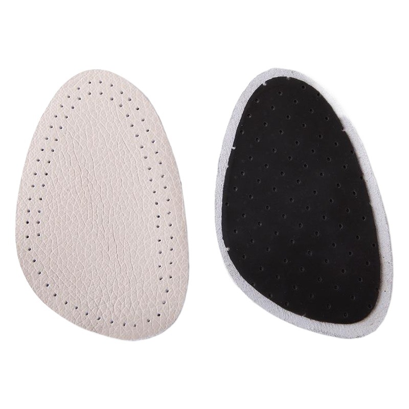 En stock venta al por mayor una variedad de material almohadilla de Palma frontal almohadilla de tamaño medio zapatos de tacón alto media almohadilla de ajuste de tamaño de látex almohadilla de cuero de vaca media almohadilla delantera