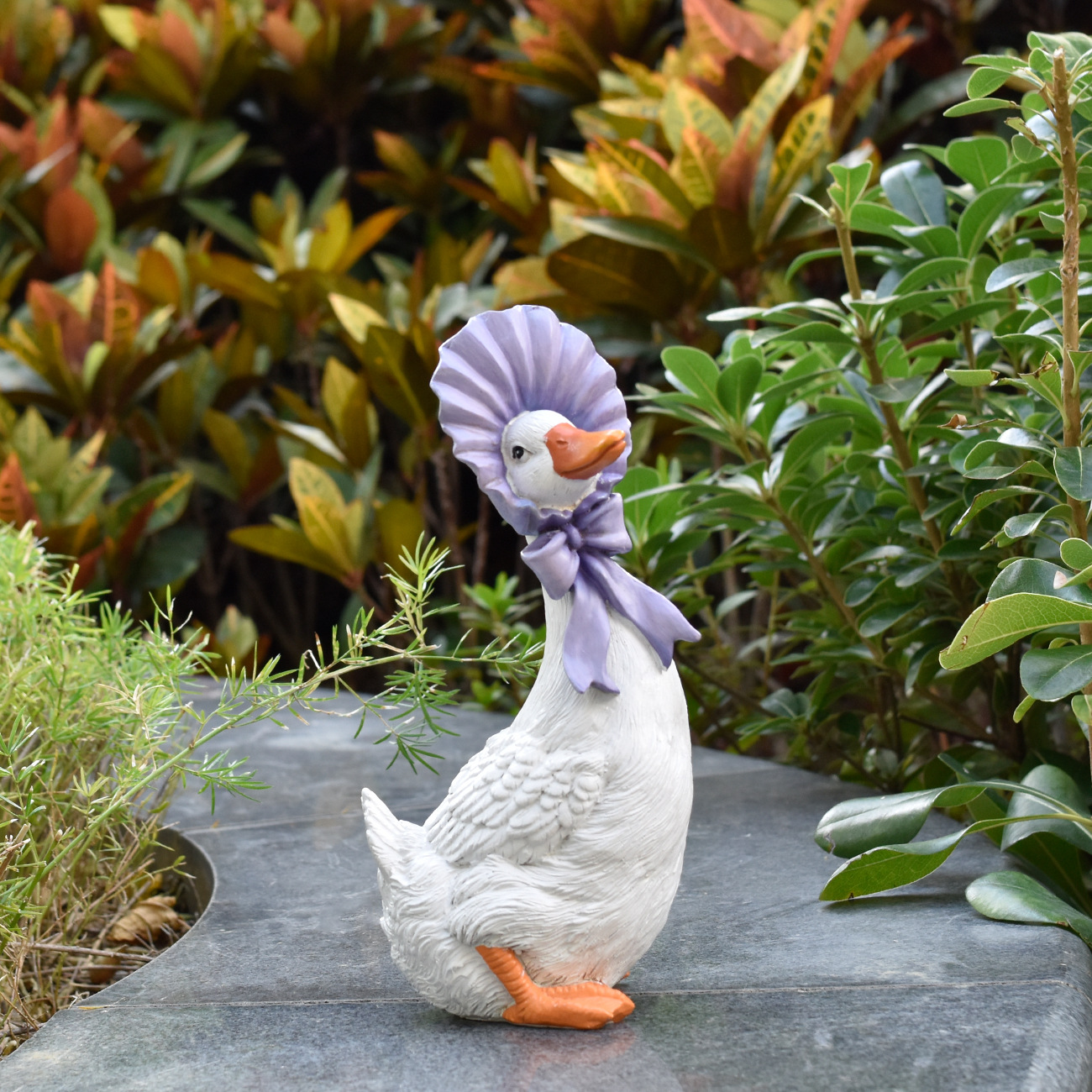 Simulated Cartoon Cute Little Duck Animal Ornament Garden Courtyard Potted Plant Decoration Home Rural_voghion.com