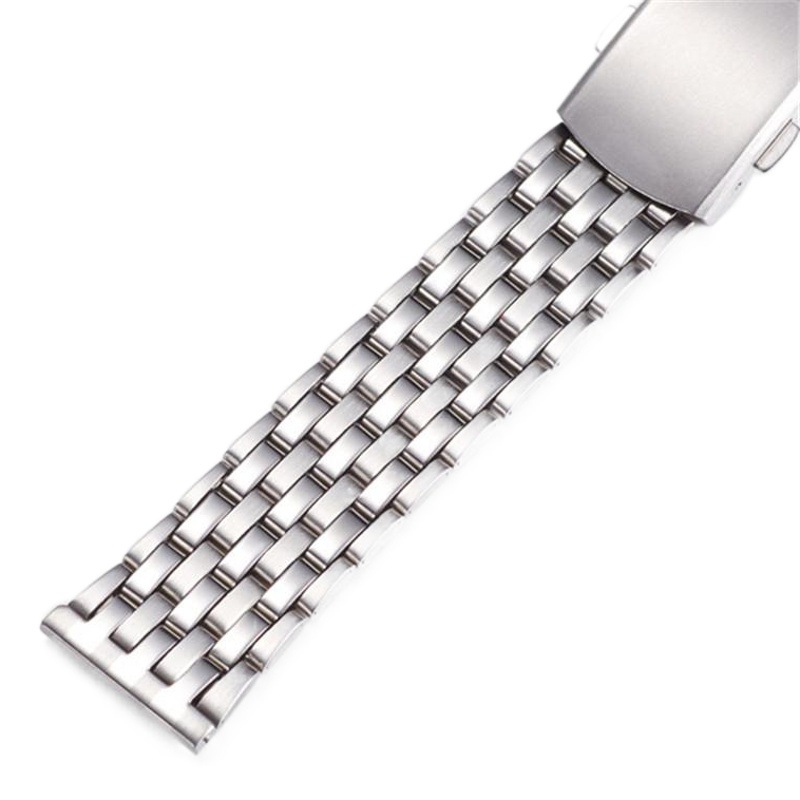 G02 seven beads stainless steel watch with steel strap watch accessories men's watch steel strap metal bracelet 20mm22mm