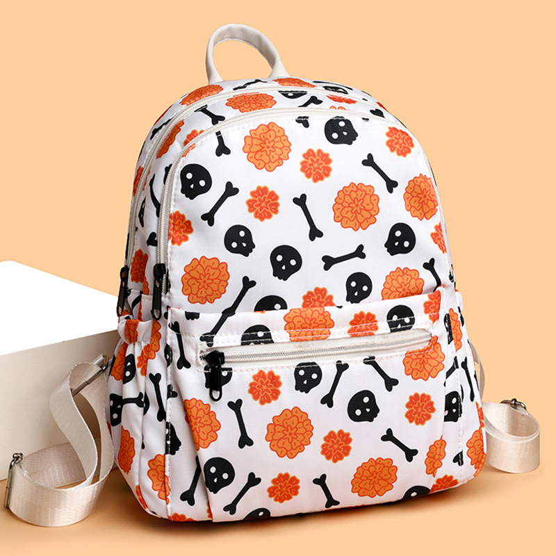 Comercio exterior al por mayor 2024 nueva tendencia de la moda señoras color de contraste mochila casual salvaje de viaje al aire libre