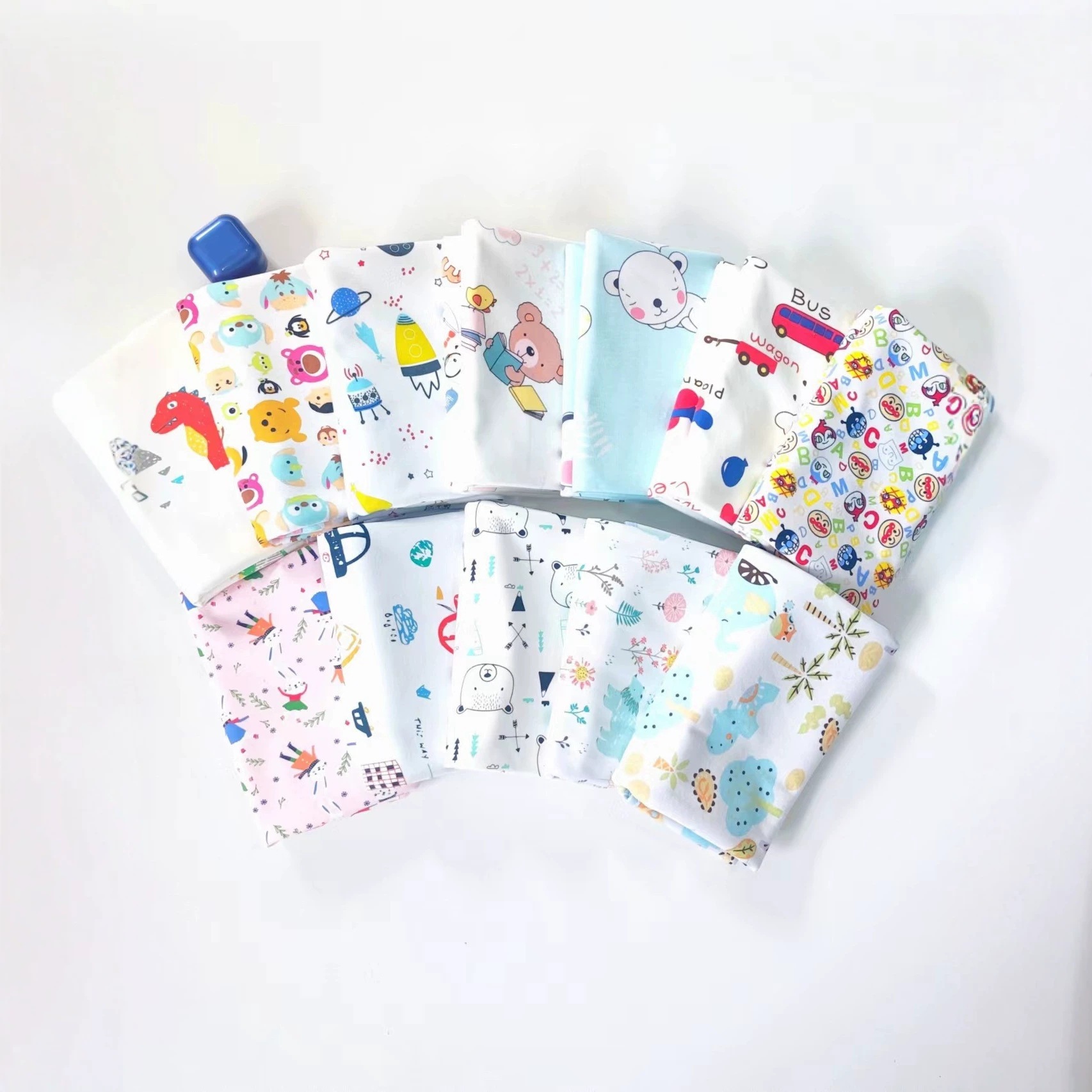 사계절용 두꺼운 아기 방수 통기성 해변 매트, 야외용 매트, 아기용 면 3겹 대나무 섬유 기저귀 패드