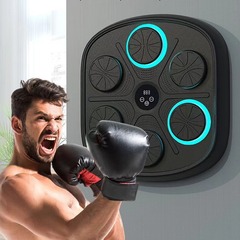 スマートbluetooth音楽ボクシングターゲット速度照明シフト調整ボクシングマシン家庭用フィットネス機器ボクシング壁ターゲット