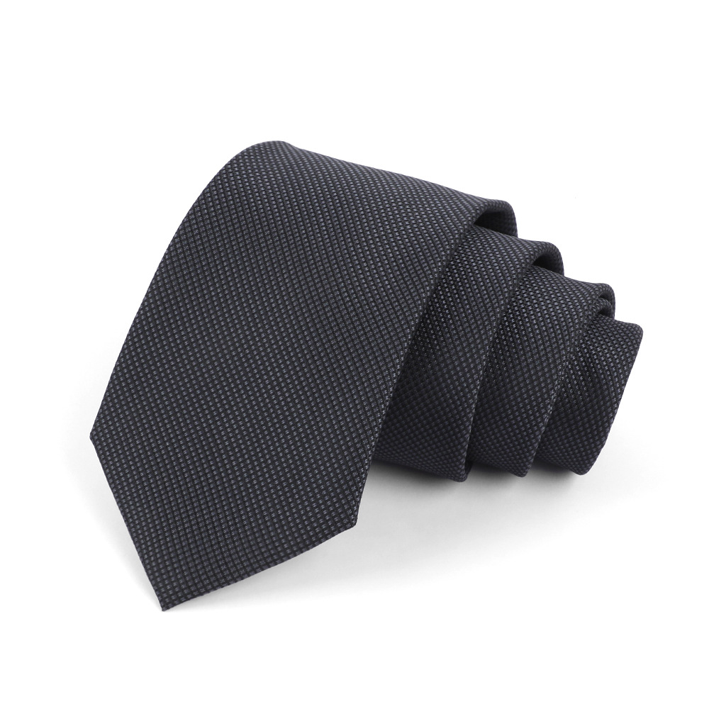 Corbata de hombre 8cm para hombre, bordado jacquard de alta calidad para hombre, corbata de negocios, corbata de seda de poliéster, fábrica al por mayor