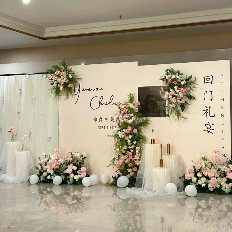 Korean Engagement Arrangement Flower Kt Board Ornaments Wedding Supplies Collection Simple and Fashionable Adult Birthday