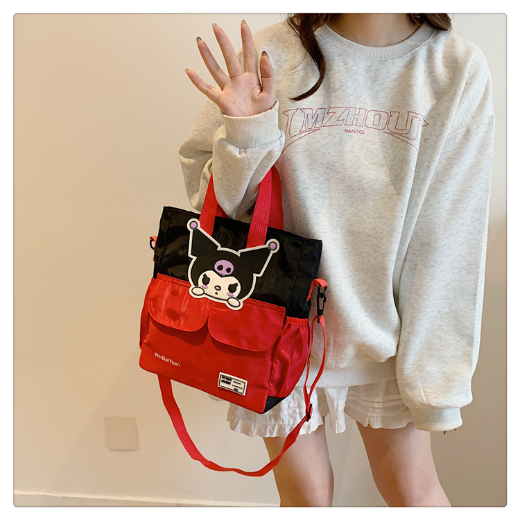 A new, versatile, large-capacity single-shoulder crossbody bag with a cute and girlish heart for student tutoring in the Korean version of Instagram undefined