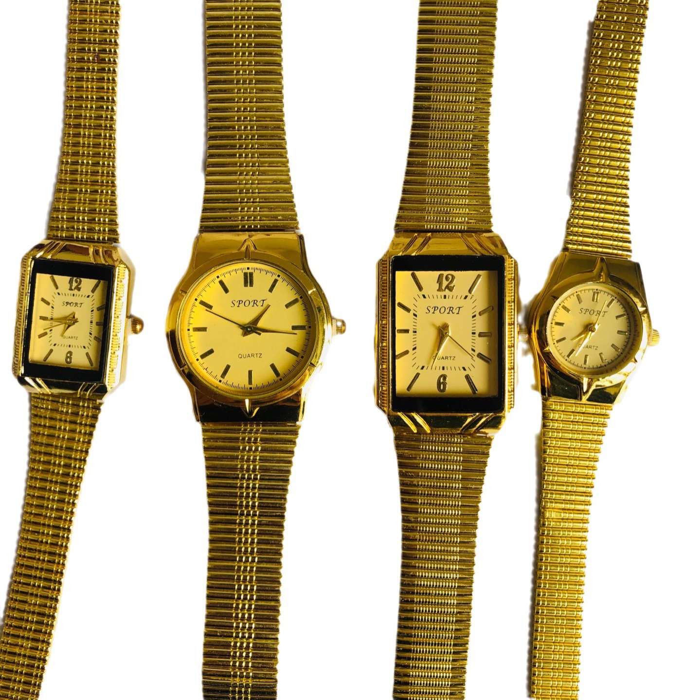 跨境 复古金色链表外贸女式石英手表 新品推荐