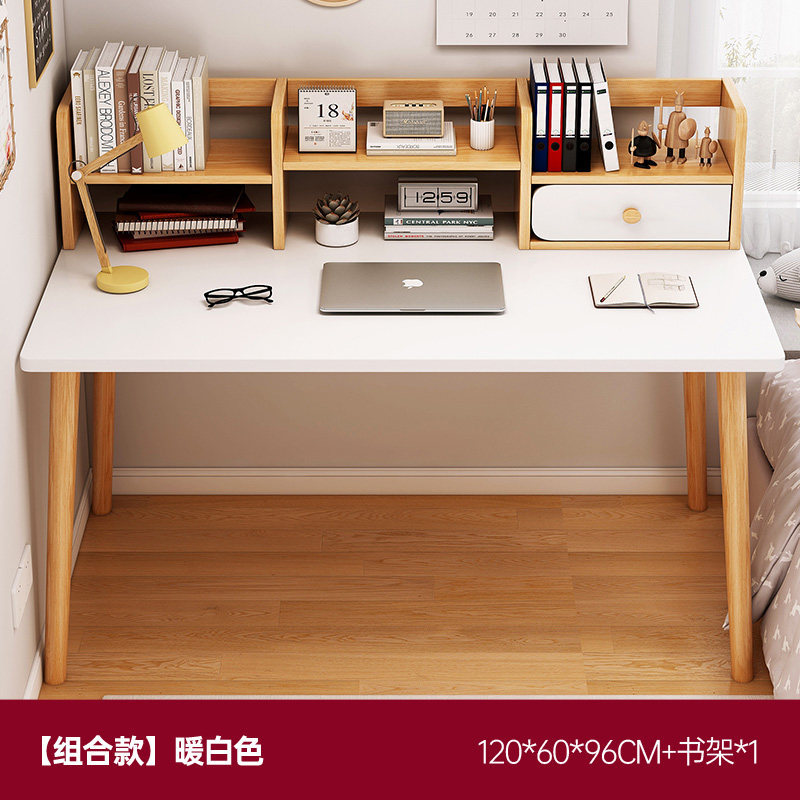 Casa de alquiler de escritorio simple, Mesa de trabajo de escritorio rectangular, Mesa de trabajo de computadora, dormitorio, escritorio de aprendizaje doméstico