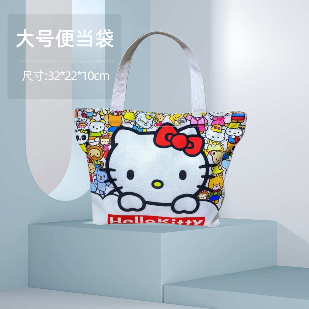 Bolsa Bento Sanrio lona almuerzo dibujos animados