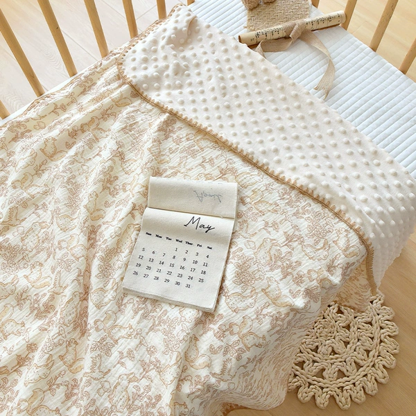 Rabbit and Squirrel (Hooked Beanie Blanket)