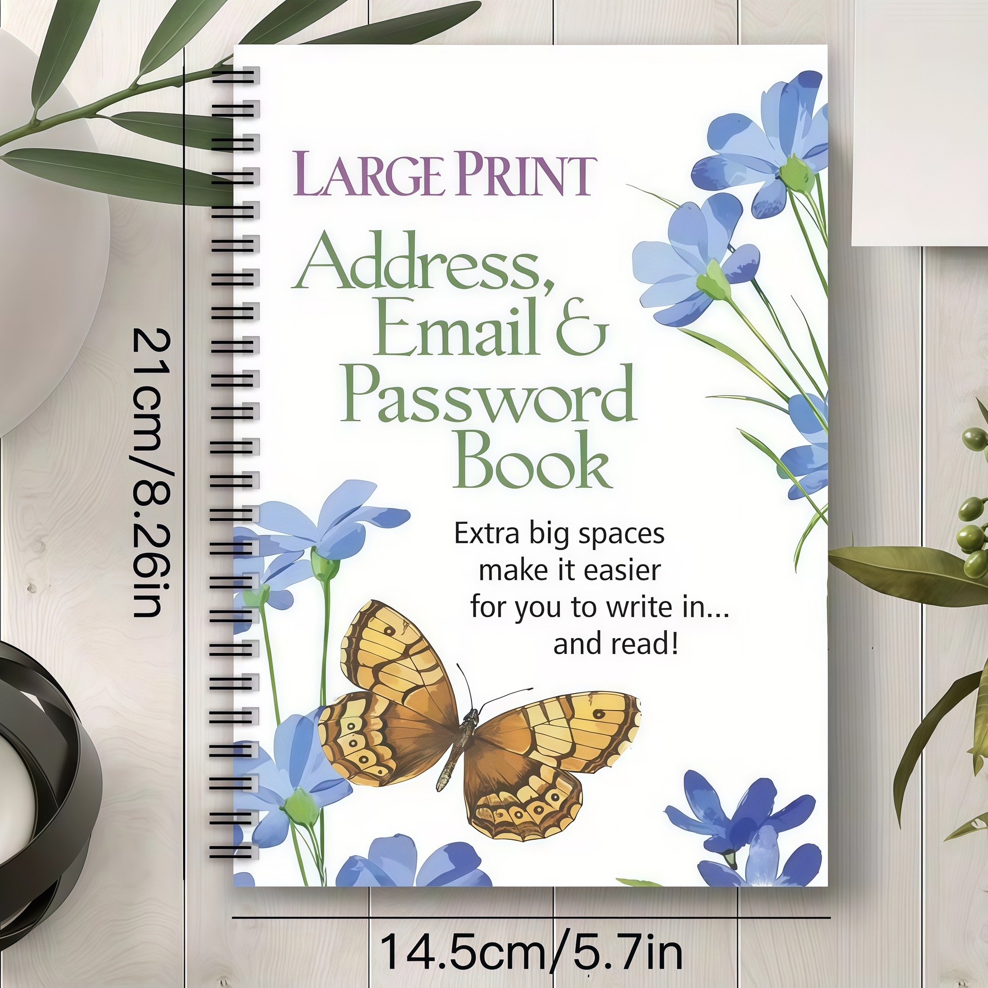 Cross-border spiral password notebook is used for Internet computer email login records website username and password 3