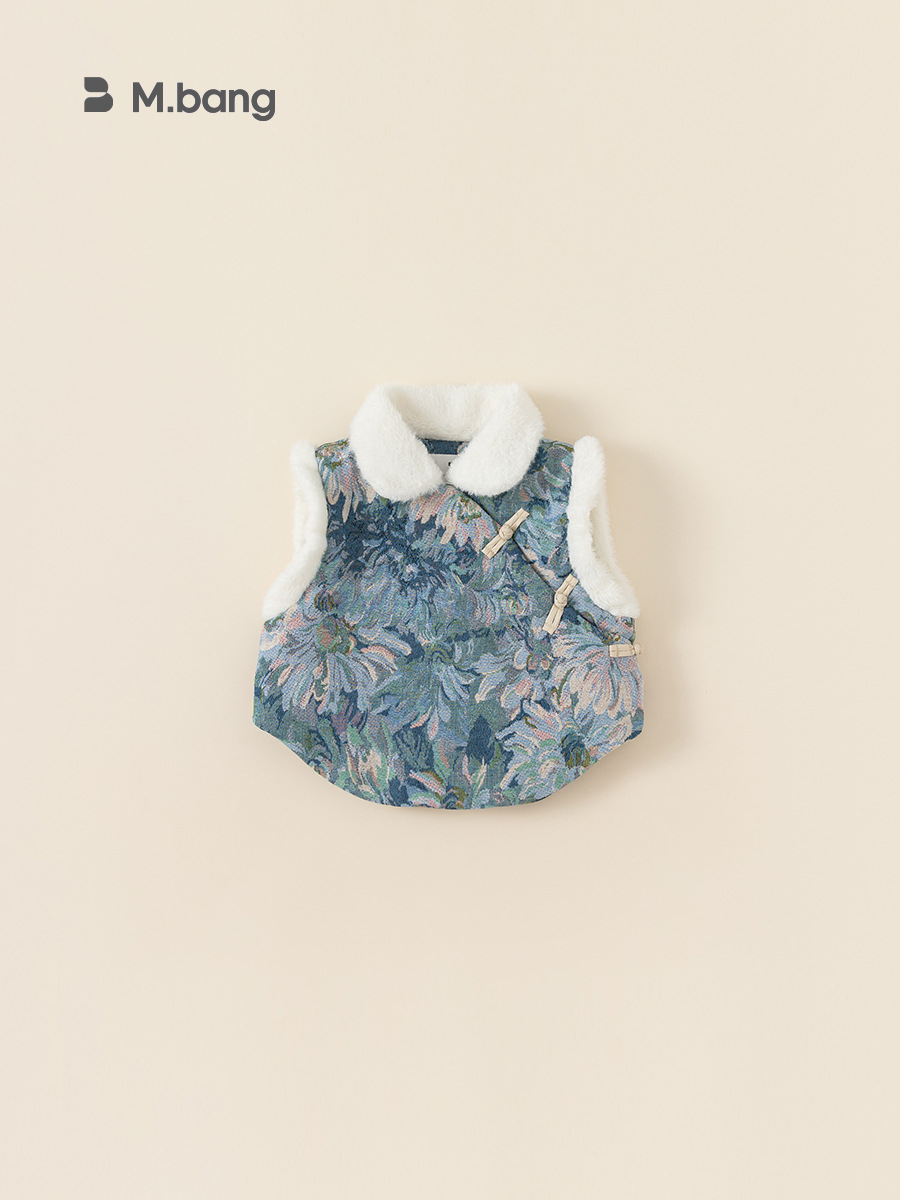 Ropa infantil Youbao, novedades de invierno, blusas de estilo chino para niñas, chalecos de algodón de estilo chino para niños, traje Tang, ropa para niños pequeños