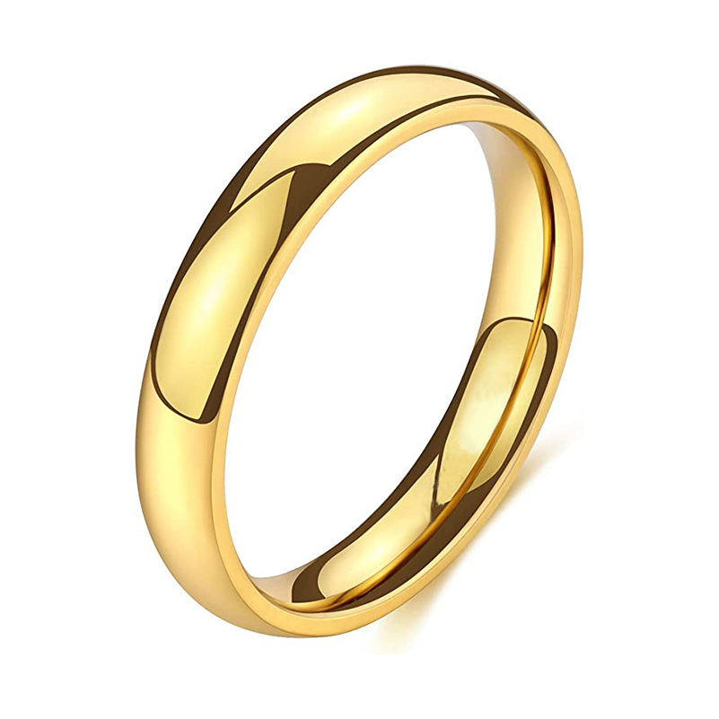 Gold-glossy ring (4mm)