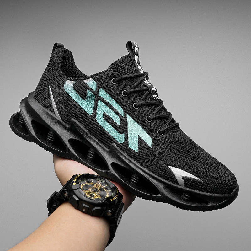 Buy quality 2023 Summer New Men's Shoes Breathable Flying Woven Laceup