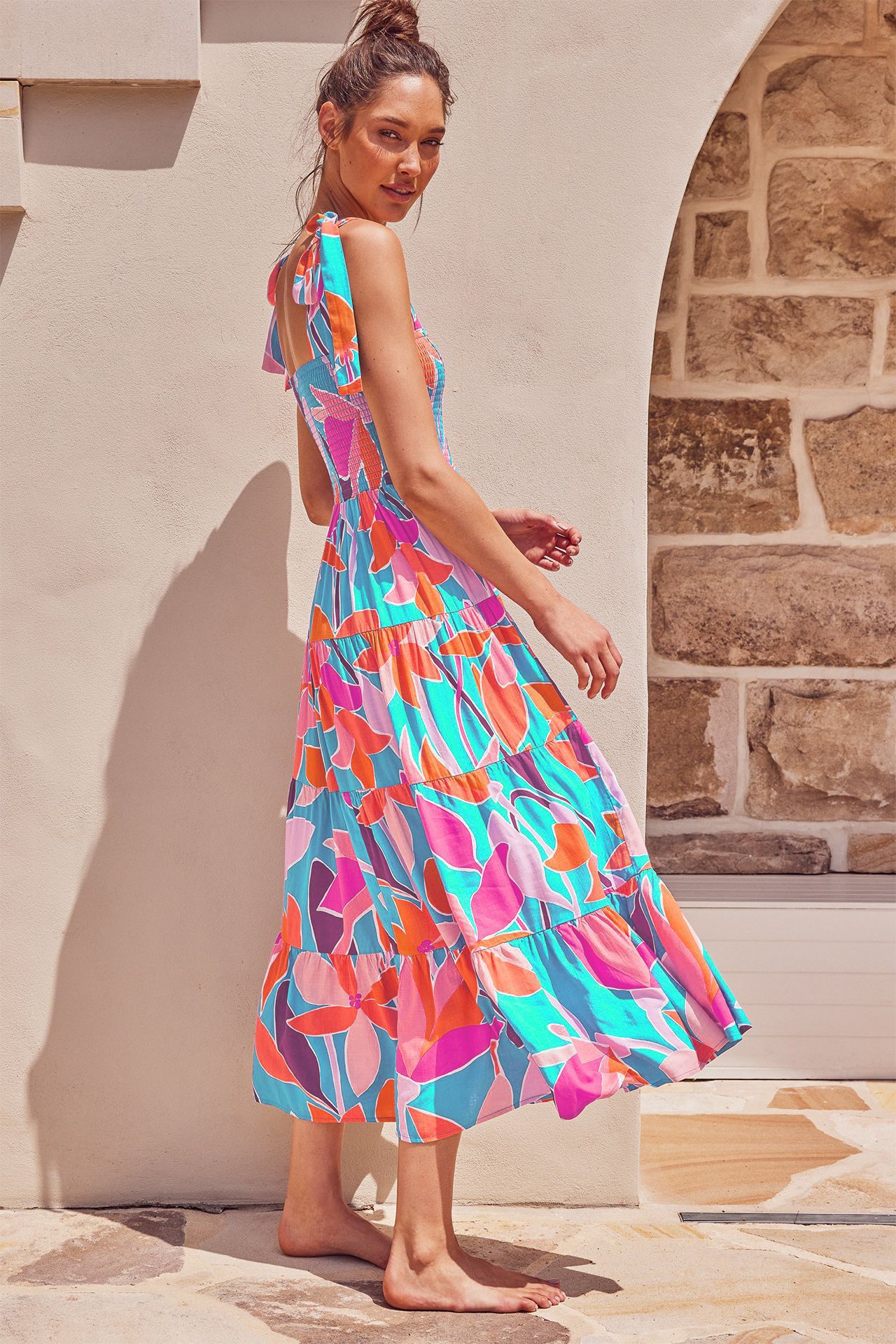 259g Weight Maxi Long Dress Dress Length Type Sleeveless Sleeve Length Regular Dress Dresses Type Regular Sleeve Sleeve Type Polyester Fabric Type High Waist Waist Line Daily Occasion Strap Neckline Regular Fit Fit Type Printing, Polka Dots Pattern Summer, Spring Season Women's Gender Elegant Style Wholesale Women's Elegant Printing Polka Dots Daily Strap Sleeveless Regular Dress 57