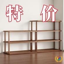 桌面置物架桌上增高加厚可调收纳架子台面小型多层放东西竹木隔板