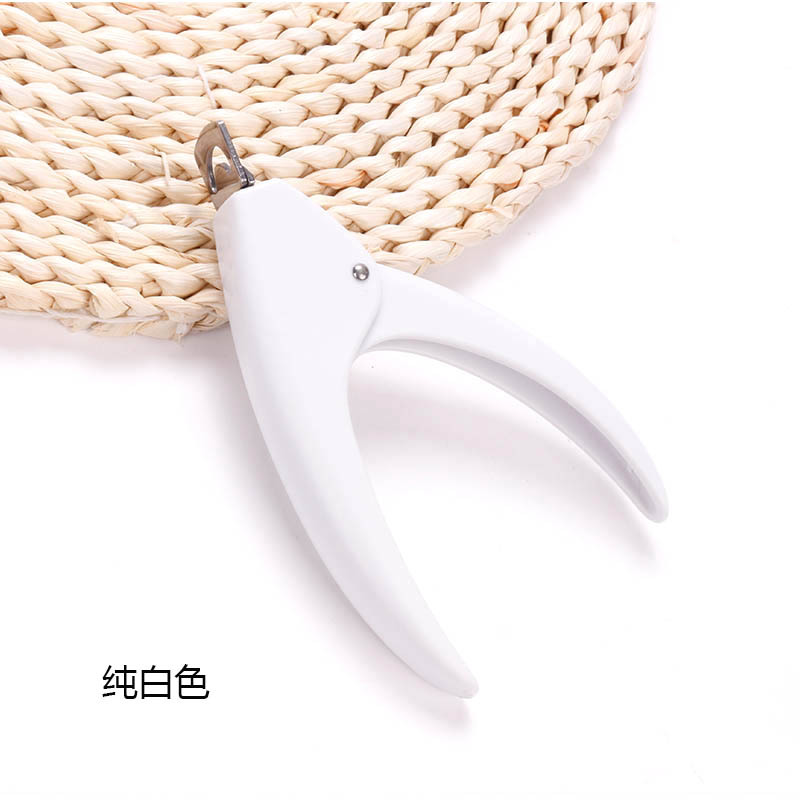 Manicure tijeras fototerapia cristal manicure extensión tijeras manicure falsa U-tijeras francesas multicolor mango de plástico