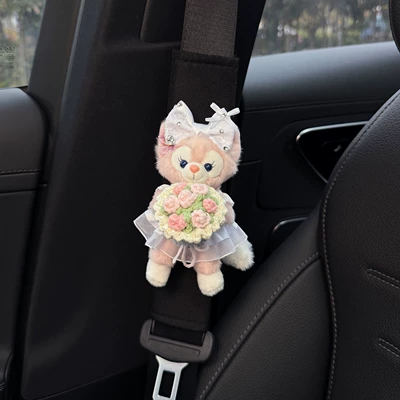 Interior, Anti-Wear for Women's Clothing, New – Seat belt shoulder pad - lina-belle-safety-belt-shoulder-pads-with-flowers