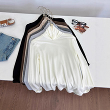 山羊绒高领打底衫女秋冬天丝莫代尔修身高弹针织衫亲肤内搭上衣