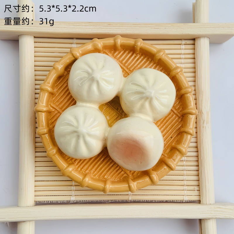 新款中式美食树脂冰箱贴中国菜系食玩冰箱贴直播间对对碰盲袋批发|undefined