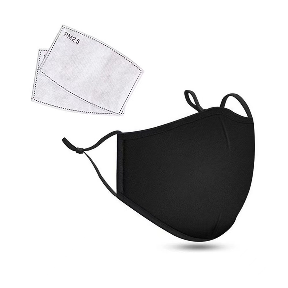 black cotton fashionable keep warm winter medical mask for men and…