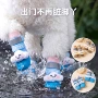 高筒四季防尘防水狗鞋
