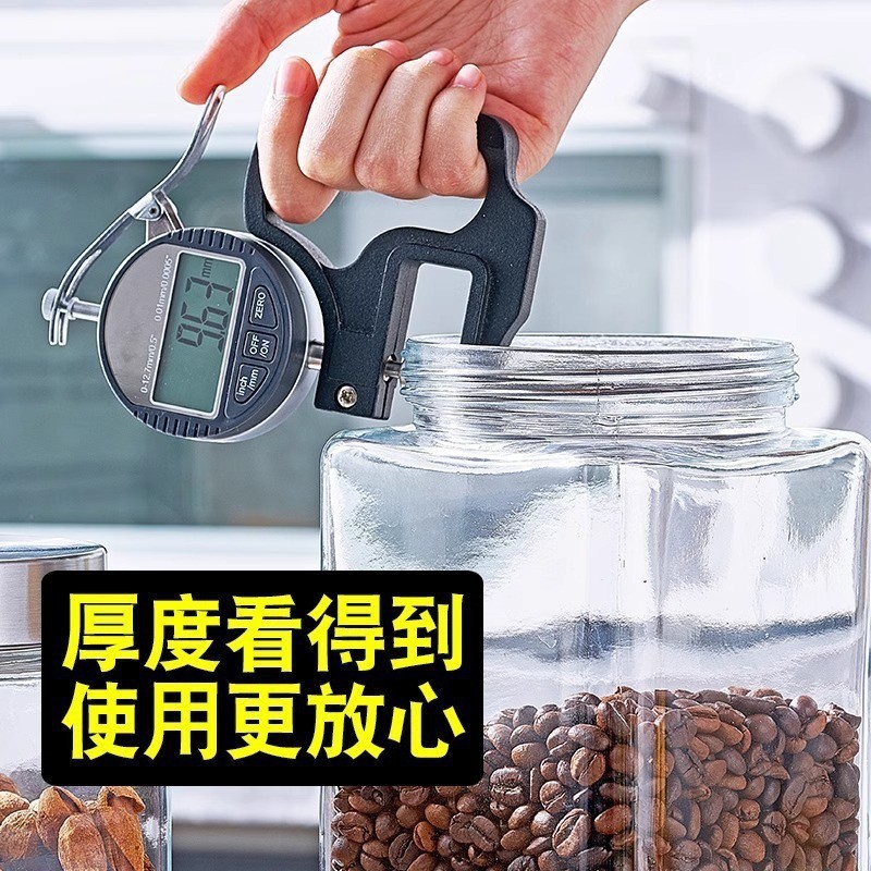 ガラス製密封容器 食品用 正方形 ハチミツ専用容器 ジャム・漬物・酒漬け保存容器 ステンレス製|undefined