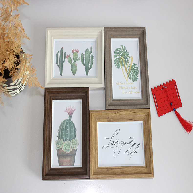 Factory wholesale American photo frame wedding photo studio children's photo frame 6-inch 7-inch 8-inch 10-inch A4 wall-mounted creative photo frame