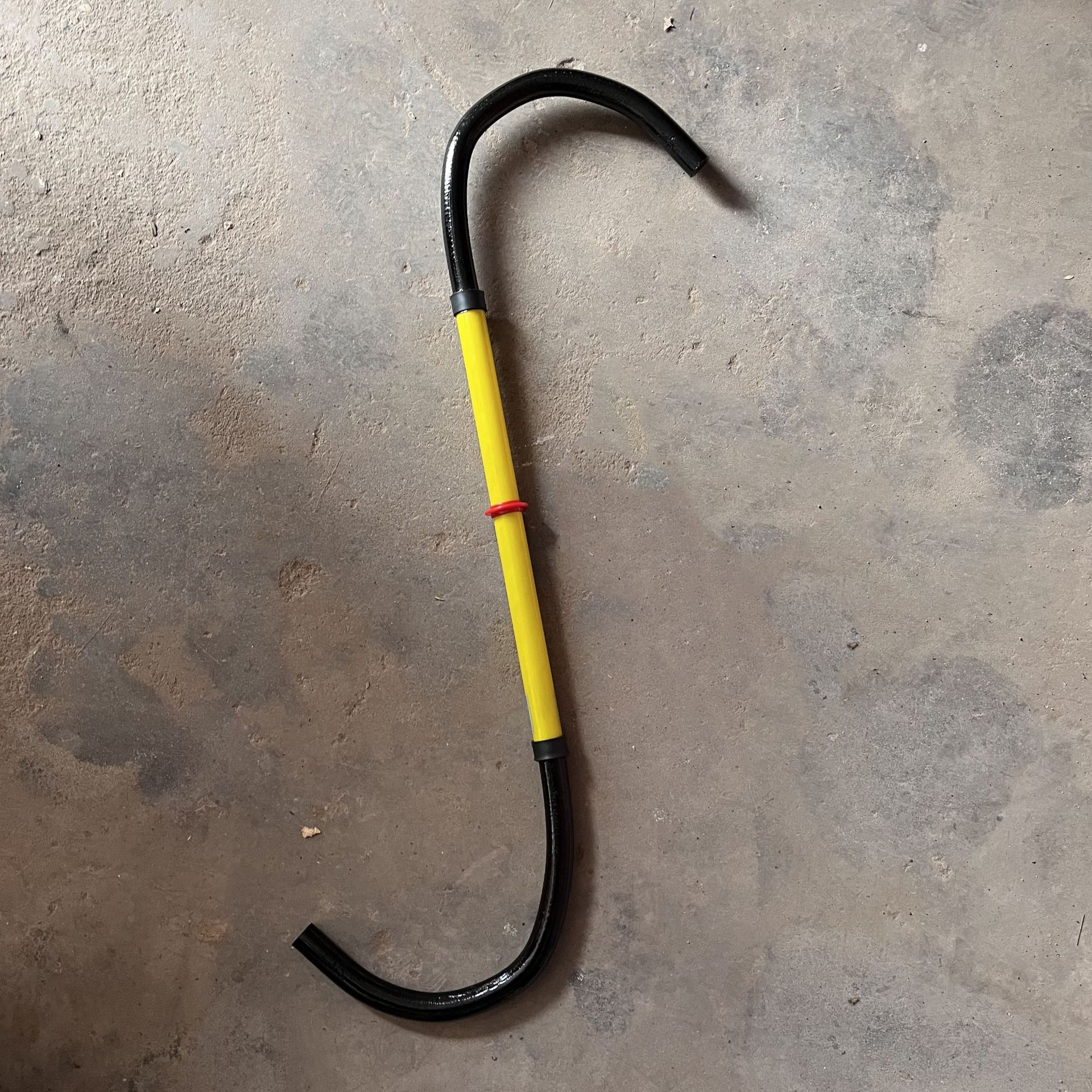 德1式绝缘救援钩汽车维修S型绝缘救生钩汽车检修用绝缘救援勾1kv