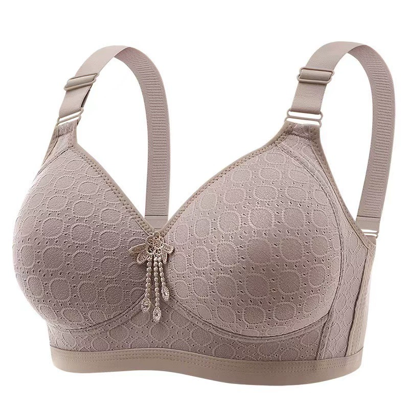Wireless Push-Up Bra, Plus-Size Support Underwear for Middle Age, Sizes 36–46 (80–105)
