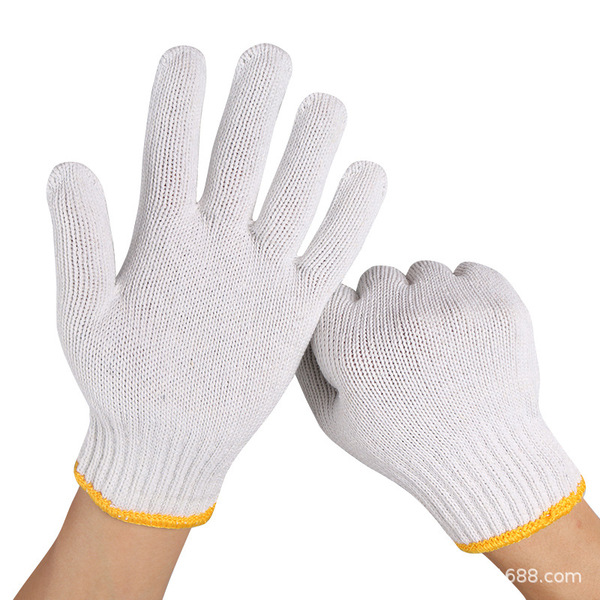 Nylon knitted non-slip wear-resistant gloves