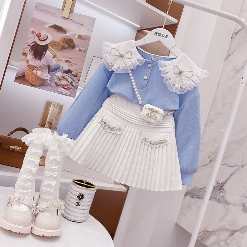 女の子の春のファッショナブルなスーツ 2025 新しいインターネット有名人の子供服子供の春の女の赤ちゃんのシャツファッショナブルでトレンディな|undefined