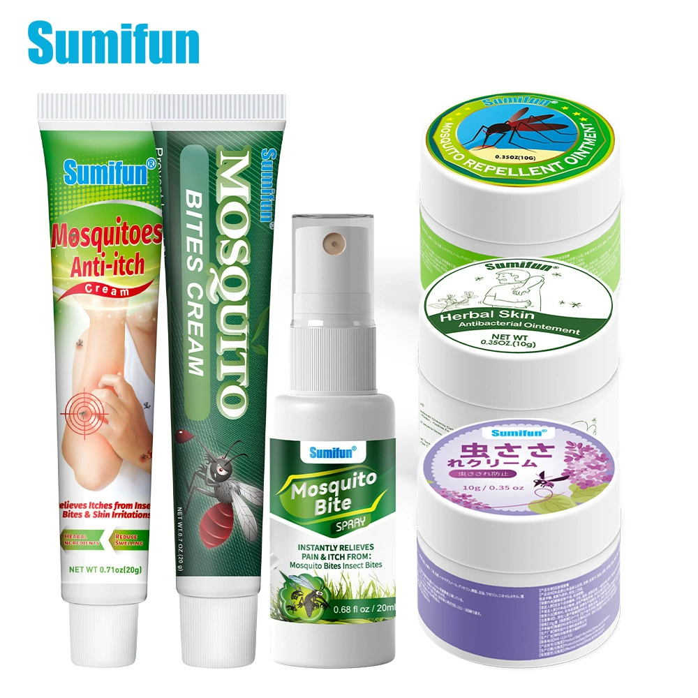 Sumifun травяной крем против зуда, репеллент от комаров, спрей, средство против комаров для ухода за кожей, (торговля через границу)