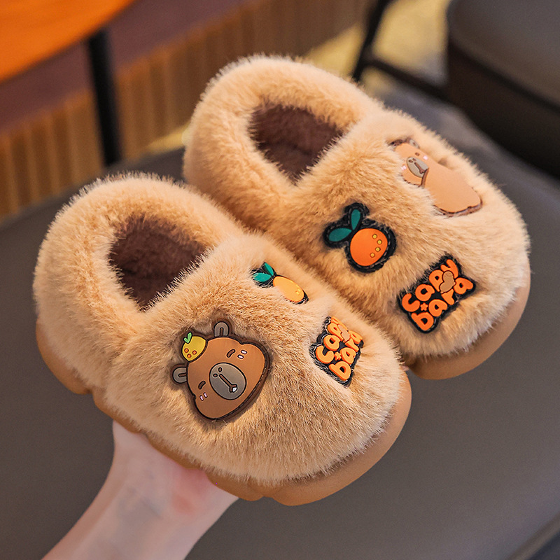 Bolsos de invierno para niños, zapatos de tacones de algodón para niños, zapatillas de algodón para padres y niños, zapatillas de algodón para niños