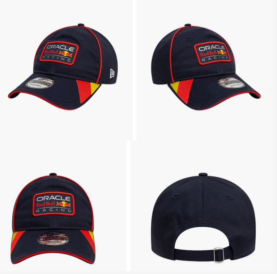2024 nuevo estilo transfronterizo negro techo duro Red Bull League fan gorra de béisbol sombreado protector solar hombres y mujeres estilo bordado de moda